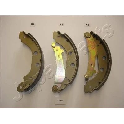 Abbildung von JAPANPARTS GF 199AF Bremsbacken Hinterachse 225mm 42mm RENAULT: Kangoo I, I Rapid, II Express, NISSAN: Primera Hatchback