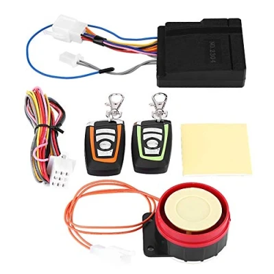 Abbildung von Diebstahlsicherheitsalarm Motorrad Alarmsystem 125 dB, 12V Universal Motorstart mit Fernbedienung 125db Universelle wasserdichte Drahtlose Diebstahlsicherung Alarmanlage Funkalarmanlage