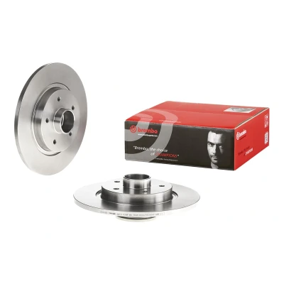 Abbildung von BREMBO 08.B395.27 Bremsscheibe 274 11 5 voll mit Radlagersatz, ABS Sensorring RENAULT: Kangoo II Express, Be Bop