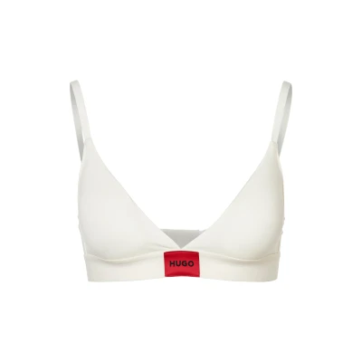 Abbildung von HUGO Triangle RED Label Triangel BH, Damen, Größe: Large, Offwhite