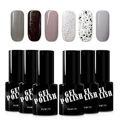 Abbildung von KADS Gel Nagellack Nail Polish, 9,5 ml/pcs 6 Farben tränken weg UV LED Gelpoliermittel art Maniküre