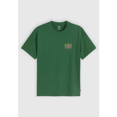 Abbildung von Levi&#039;s Relaxed FIT TEE Tshirt print, Herren, Größe: Small, Archive sport prep emb dark green