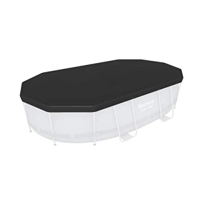 Abbildung von ÜBERSCHRIFT Zubehör Schwimmen Pool Abdeckung Oval Schwarz
