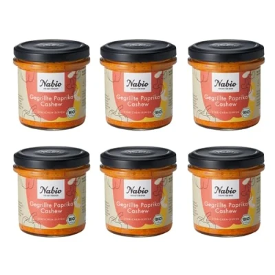 Abbildung von NABIO Mediterraner Aufstrich Gegrillte Paprika Cashew I vegan (6 x 135g)