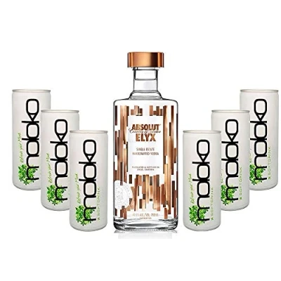 Abbildung von Absolut Elyx Vodka Wodka Set 0,7L (42,3% Vol) + 6x Moloko 250ml inkl. Pfand EINWEG