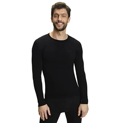 Abbildung von Falke Wooltech Functional Underwear FOR COLD TO VERY Conditions Unterhemd/shirt, Herren, Größe: Medium, Black