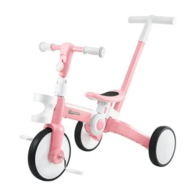 Abbildung von HyperMotion Dreirad Kinderdreirad, Tobi ROCKET, Aufsitzrad, Schieber, 5in1
