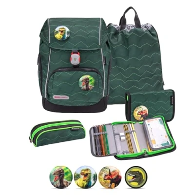Abbildung von Belmil Rucksack Comfy Plus Premium Schulranzen Set 5 teilig Twist of Lime
