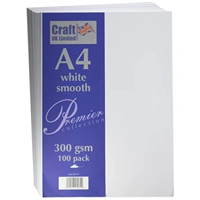 Abbildung von Craft UK W119 A4 Karton 300 g/m² 100 Zellen Weiß/Glatt