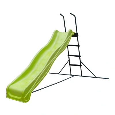 Abbildung von Freistehende Rutsche 220cm Lindgrün/anthrazit