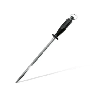 Abbildung von EIKASO Solingen Germany Wetzstahl rund 26cm Profi Messerschleifer Messerschärfer Knife Sharpener geeignet für Küchenmesser Hobbyköche und Profiköche