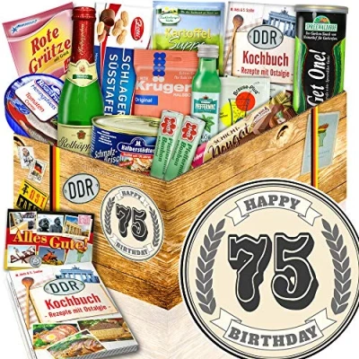 Abbildung von 75 Geburtstag Geschenke/Geschenke zum 75. / Spezialitäten Box