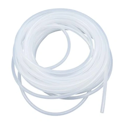 Abbildung von LAVMHAB Silikonschlauch 9mm ID x 12mm OD 8 Meter Länge, Lebensmitteltaugliche Schläuche Flexibler Schlauch Klar Wasser Luft Rohre für die Pumpe übertragen