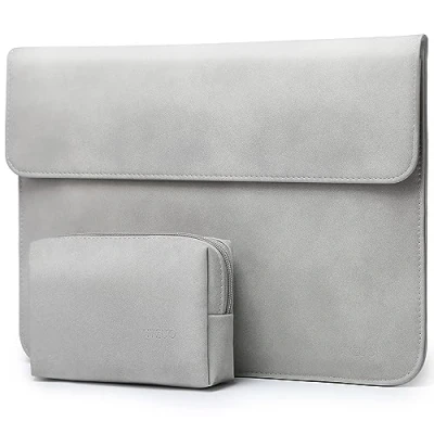 Abbildung von HYZUO 15 16 Zoll Laptophülle Laptop Hülle Tasche Kompatibel mit MacBook Pro M3/M2/M1 Pro/Max A2991 A2780 A2485 A2141 2024 2019, XPS 15, 2015 2012, Galaxy Book Hellgrau H