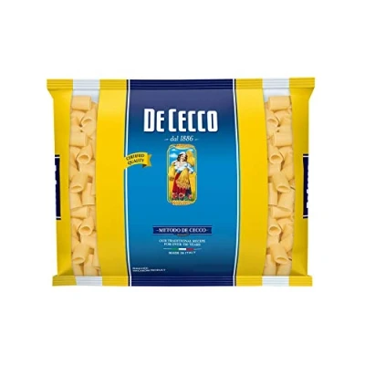 Abbildung von De Cecco Mezzi Rigatoni Pasta di Semola Grano Duro Hartweizengrieß 100% Italienische Kurze Packung mit 3Kg