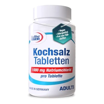 Abbildung von Kochsalz Tabletten Hochdosiert mit 1000 mg Natriumchlorid Vorratspackung 100