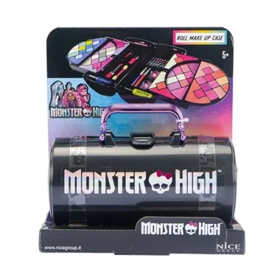 Abbildung von Nice Group Monster High Roll Make Up Case, 1 Schatulle Zylinder mit Lidschatten, Lippenglanz, Rouge