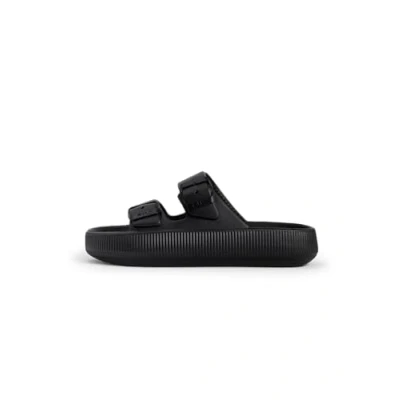 Abbildung von Fila Tireno Pantolette flach, Damen, Größe: 38, Black Kunststoff
