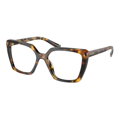 Abbildung von Prada Damen PR 16ZV VAU1O1 Rahmen von BRILLEN Acetat Schildkröte Transparent Quadratisch Normal