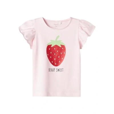 Abbildung von Name It Kurzarmshirt NMFFOLLYGLITTER SS TOP BOX