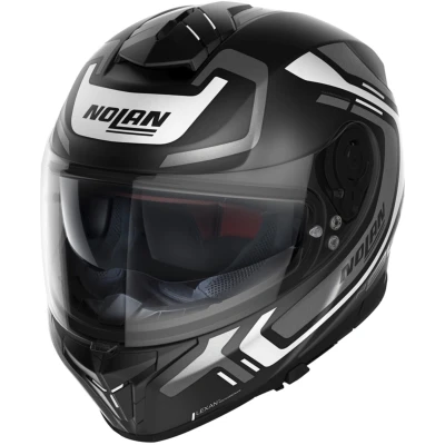Abbildung von Nolan Motorradhelm N80 8 Ally N Com Matt Schwarz / Weiß Integralhelm XXL
