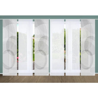 Abbildung von HOME in green Schiebegardine &quot;AFONSO&quot;, (6 St.), SET DIGITALDRUCK,BAMBUSOPTIK RECYCELT