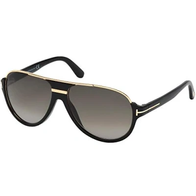 Abbildung von Tom Ford Dimitry Sonnenbrille, Herren, Größe: One Size, Shiny black gold/grey shaded