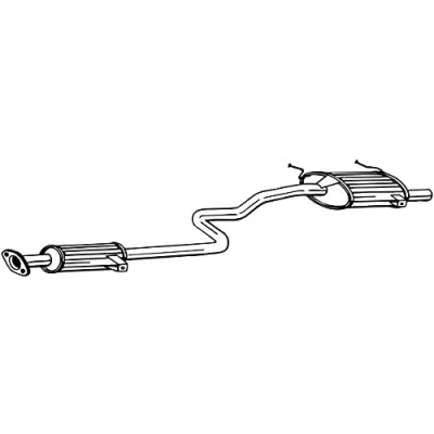 Abbildung von BOSAL 287 101 Endschalldämpfer SUZUKI: SWIFT 2 Schragheck