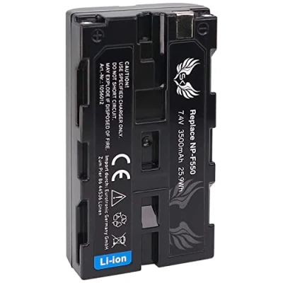 Abbildung von SK Akku Ersatz für Sony NP F550 3500mAh LG Zellen F750 F770 F960 F970 F980 // Blitzgeräte Videoleuchten Fieldmonitore