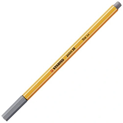 Abbildung von Fineliner STABILO point 88 Einzelstift dunkelgrau