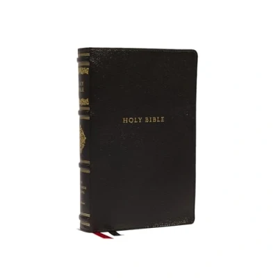 Abbildung von NKJV, Personal Size Reference Bible, Sovereign Collection, Genuine Leather, Black, Red Letter, Comfort Print: Holy New King James Version