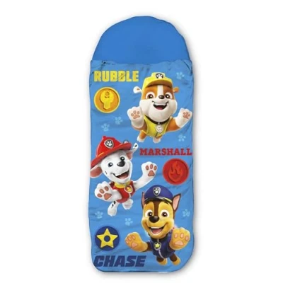 Abbildung von BERONAGE Kinderschlafsack Paw Patrol Kinder Schlafsack Blau 140 cm + 30 (Kapuze) x 70