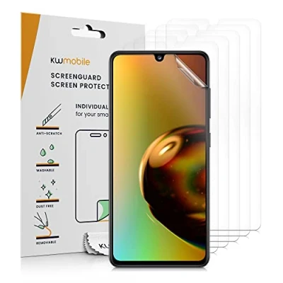 Abbildung von kwmobile 6X Displayschutzfolie kompatibel mit Samsung Galaxy A33 5G Folie klare Schutzfolien Set in transparent