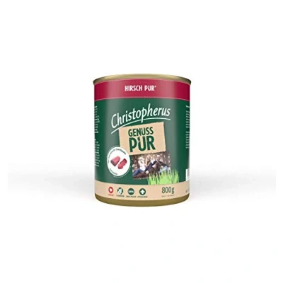 Abbildung von Christopherus PUR, Hirsch, Vollnahrung für Hunde, Nassfutter, 6 x 800 g