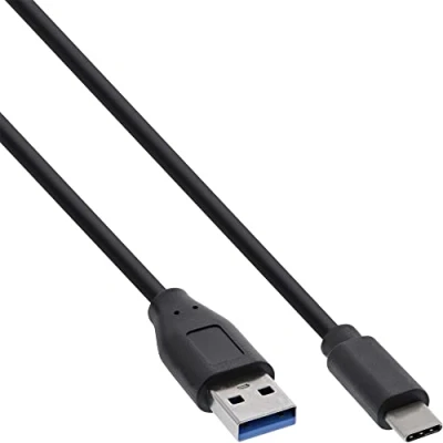 Abbildung von InLine 35716 USB 3.2 Kabel, Typ C Stecker auf A 0,5m schwarz