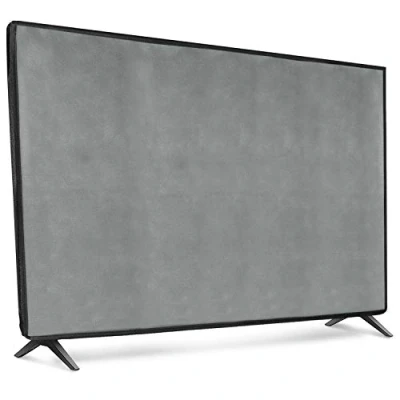 Abbildung von kwmobile 32&quot; TV Hülle Indoor Fernseher Bildschirmschutz Abdeckung Bildschirm Staubschutzhülle Hellgrau
