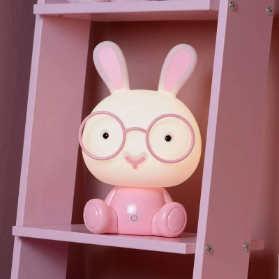 Abbildung von Lucide DODO Rabbit Tischlampe Kinderzimmer LED Dim. 3 StepDim Rosa