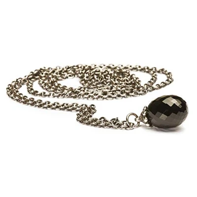 Abbildung von TrollBeads Damen Charmskette 925 Sterling Silber Fantasy mit Onyx 70 cm TAGFA 00002