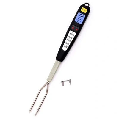 Abbildung von Lantelme Grillthermometer Einstichthermometer, 1 tlg., Grillgabel bis 250 Grad, 40cm
