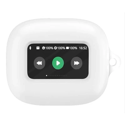 Abbildung von GIOPUEY Hülle Kompatibel mit JBL Live Beam 3, Silikon Stoßfeste Schutzhülle, Ultradünn Case Cover, Kein Geruch, Weiß