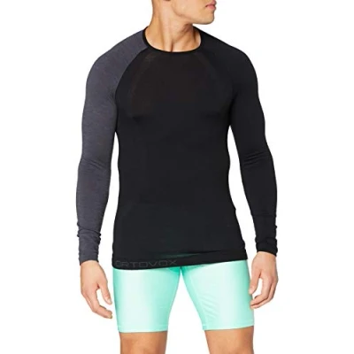 Abbildung von Ortovox Men 120 Comp Light Long Sleeve Black Raven Größe M