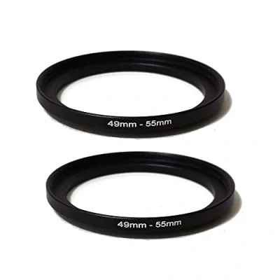 Abbildung von Komet Step Up Ring (49 mm Objektiv auf 55 Filter), 2 Stück
