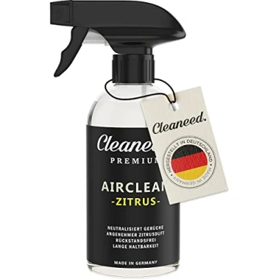 Abbildung von Cleaneed Premium Airclean Zitrus Cockpit Reiniger (Made in Germany Rauchgeruch Entferner, Neuwagenduft)