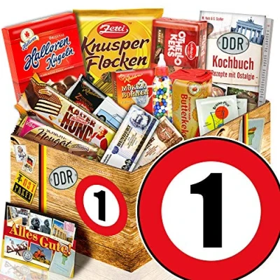 Abbildung von DDR Suessigkeiten Box Ostpaket L Geburtstag 1 Jubiläums Geschenke Mama