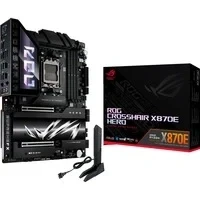 Abbildung von ASUS ROG CROSSHAIR X870E HERO Mainboard Sockel AM5 (AMD, X870E, ATX, Advanced AI PC ready, 18+2+2 Power Stages, Dynamic OC Switcher, Core Flex, DDR5, Wi Fi 7, M.2, PCIe 5.0)