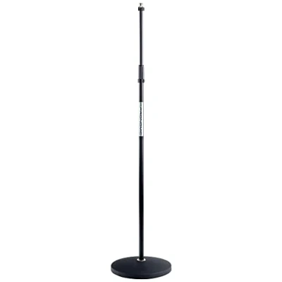 Abbildung von Pronomic Mikrofonständer Mikrofonstativ mit rundem stabilem Tellersockel Tellerstativ, (1 tlg), Höhe: 88 158 cm