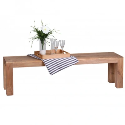 Abbildung von Esszimmer Sitzbank Bank 160 x 35 cm Akazie Holz