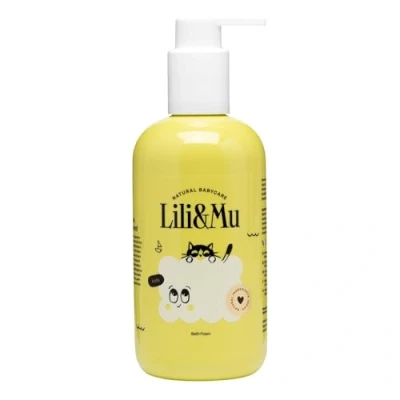 Abbildung von Lili&amp;Mu Baby Duschgel und Shampoo mit Aloe Panthenol 300 ml Kinder Badezusatz Augenschutz, Schaumbad, Pflegeset Neugeborene, Naturkosmetik Duschbad Waschgel Haut &amp; Haare Waschen