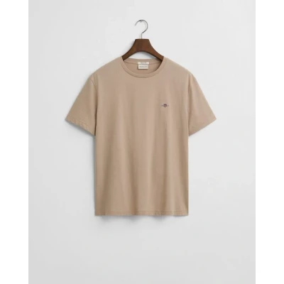 Abbildung von GANT REG Shield SS Tshirt basic, Herren, Größe: 3XL, Dry sand