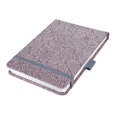 Abbildung von SIGEL JN352 Notizblock Jolie, Lilac Monstera, A6+, Dot Lineatur, Hardcover, 79 Blatt, aus nachhaltigem Papier